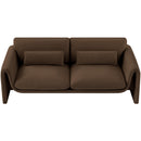 Meridian Sloan Brown Velvet Fabric Sofa IMAGE 5