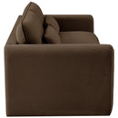 Meridian Sloan Brown Velvet Fabric Sofa IMAGE 6
