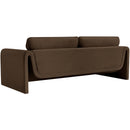 Meridian Sloan Brown Velvet Fabric Sofa IMAGE 7