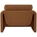 Meridian Sloan Saddle Velvet Fabric Chair IMAGE 3