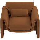 Meridian Sloan Saddle Velvet Fabric Chair IMAGE 5