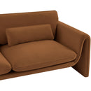 Meridian Sloan Saddle Velvet Fabric Sofa IMAGE 11
