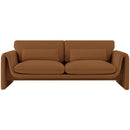 Meridian Sloan Saddle Velvet Fabric Sofa IMAGE 4