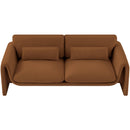 Meridian Sloan Saddle Velvet Fabric Sofa IMAGE 5