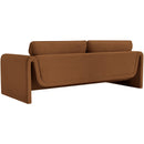 Meridian Sloan Saddle Velvet Fabric Sofa IMAGE 7