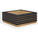 Meridian Rory Black Vegan Leather Coffee Table IMAGE 6
