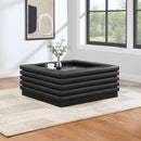 Meridian Rory Black Vegan Leather Coffee Table IMAGE 2