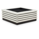 Meridian Rory Cream Vegan Leather Coffee Table IMAGE 1