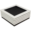 Meridian Rory Cream Vegan Leather Coffee Table IMAGE 4