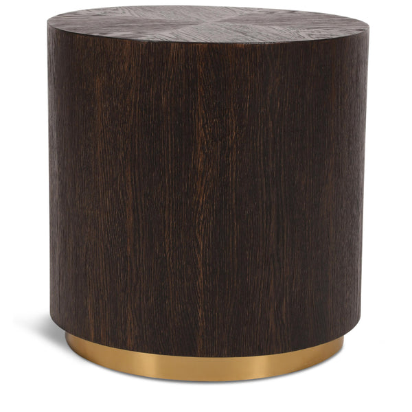 Meridian Nile Brown Oak End Table IMAGE 1