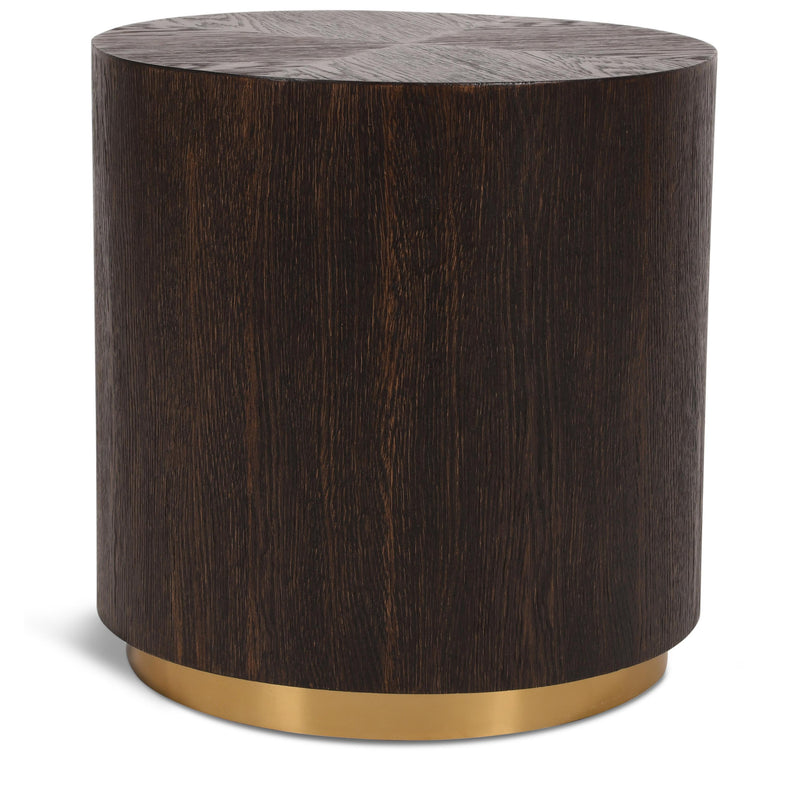 Meridian Nile Brown Oak End Table IMAGE 1