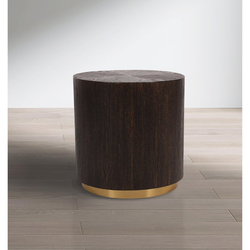 Meridian Nile Brown Oak End Table IMAGE 2
