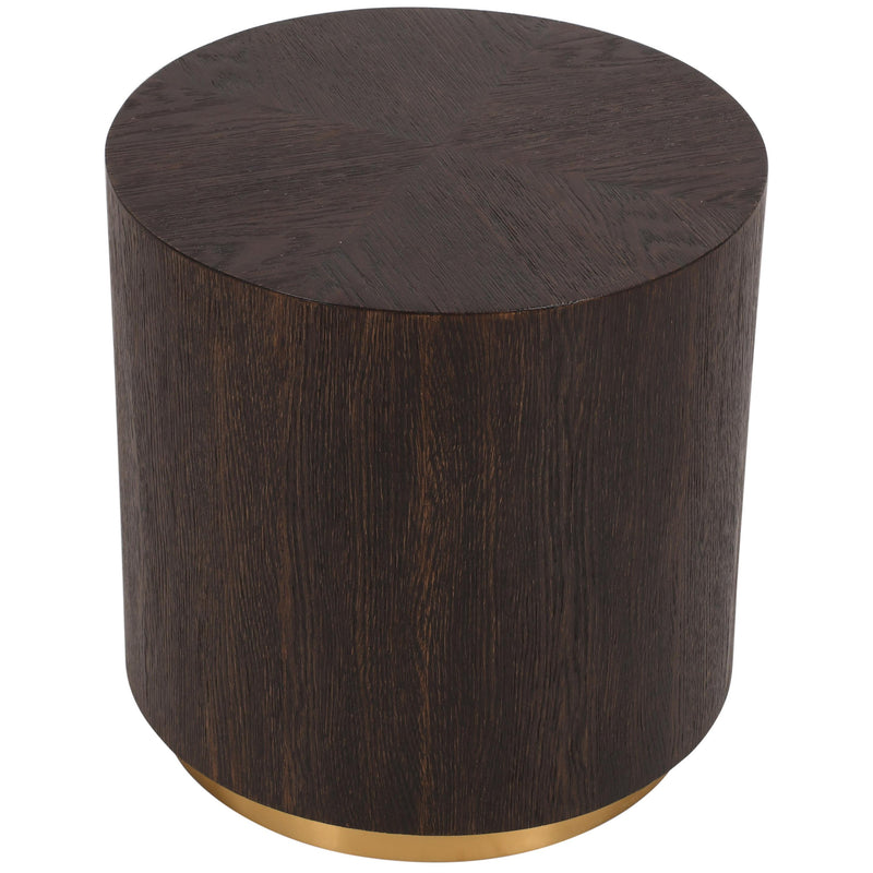 Meridian Nile Brown Oak End Table IMAGE 3