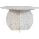 Meridian Formentera White Dining Table IMAGE 3