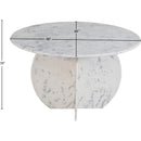 Meridian Formentera White Dining Table IMAGE 6