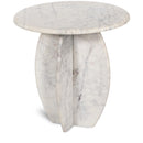 Meridian Formentera White End Table IMAGE 1