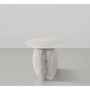 Meridian Formentera White End Table IMAGE 2