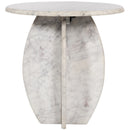 Meridian Formentera White End Table IMAGE 4