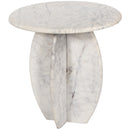 Meridian Formentera White End Table IMAGE 9