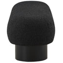 Meridian Robertson Black Boucle Fabric Bench IMAGE 5
