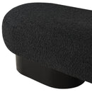 Meridian Robertson Black Boucle Fabric Bench IMAGE 6