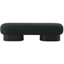 Meridian Robertson Green Boucle Fabric Bench IMAGE 4