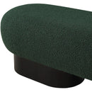 Meridian Robertson Green Boucle Fabric Bench IMAGE 6