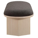 Meridian Wilshire Brown Boucle Fabric Bench IMAGE 5