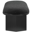 Meridian Wilshire Black Boucle Fabric Bench IMAGE 5