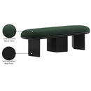 Meridian Wilshire Green Boucle Fabric Bench IMAGE 8
