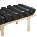 Meridian Landon Black Vegan Leather Bench IMAGE 6