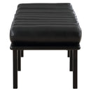 Meridian Landon Black Vegan Leather Bench IMAGE 5