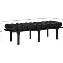 Meridian Landon Black Vegan Leather Bench IMAGE 8