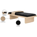 Meridian Arlington Black Chenille Fabric Bench IMAGE 10