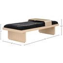 Meridian Arlington Black Chenille Fabric Bench IMAGE 9