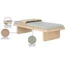 Meridian Arlington Mint Green Chenille Fabric Bench IMAGE 10