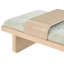 Meridian Arlington Mint Green Chenille Fabric Bench IMAGE 7