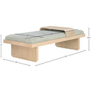 Meridian Arlington Mint Green Chenille Fabric Bench IMAGE 9