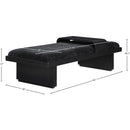 Meridian Arlington Black Chenille Fabric Bench IMAGE 9