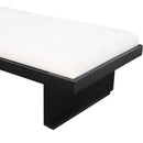 Meridian Arlington Cream Chenille Fabric Bench IMAGE 6