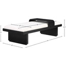 Meridian Arlington Cream Chenille Fabric Bench IMAGE 9