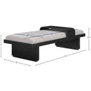 Meridian Arlington Light Grey Chenille Fabric Bench IMAGE 9