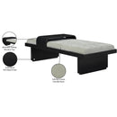 Meridian Arlington Mint Green Chenille Fabric Bench IMAGE 10