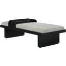 Meridian Arlington Mint Green Chenille Fabric Bench IMAGE 3