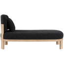 Meridian Maybourne Black Boucle Fabric Chaise/Bench IMAGE 4