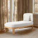 Meridian Maybourne Cream Boucle Fabric Chaise/Bench IMAGE 2