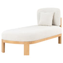 Meridian Maybourne Cream Boucle Fabric Chaise/Bench IMAGE 3