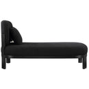 Meridian Maybourne Black Boucle Fabric Chaise/Bench IMAGE 4