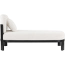 Meridian Maybourne Cream Boucle Fabric Chaise/Bench IMAGE 4