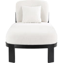 Meridian Maybourne Cream Boucle Fabric Chaise/Bench IMAGE 5